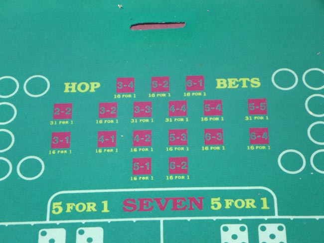  Golden Nugget Casino Las Vegas authentic Craps Layout 14' table Felt for sale 