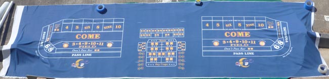  New UNCUT Las Vegas Casino authentic Craps Layout Table Felt for sale 