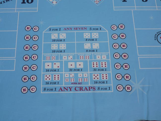  Las Vegas Club Casino authentic Craps Layout table Felt for sale 