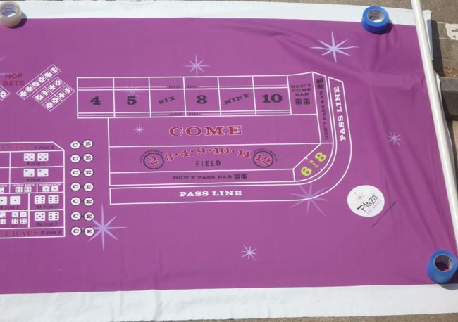  NEW UNCUT Plaza Casino Las Vegas authentic Craps Layout 14' table Felt for sale 