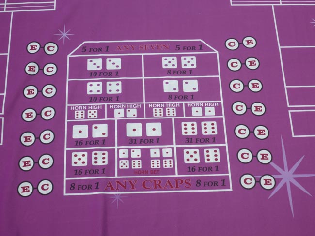  NEW UNCUT Plaza Casino Las Vegas authentic Craps Layout 14' table Felt for sale 