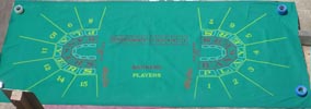  RARE Sands Casino Atlantic City authentic Baccarat table Layout Felt for sale 