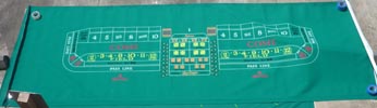  RARE Sands Casino Las Vegas authentic Craps Layout table Felt for sale 