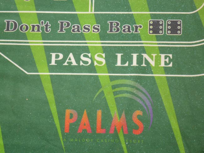  The Palms Las Vegas Casino authentic Craps Layout 14' Table Felt for sale 