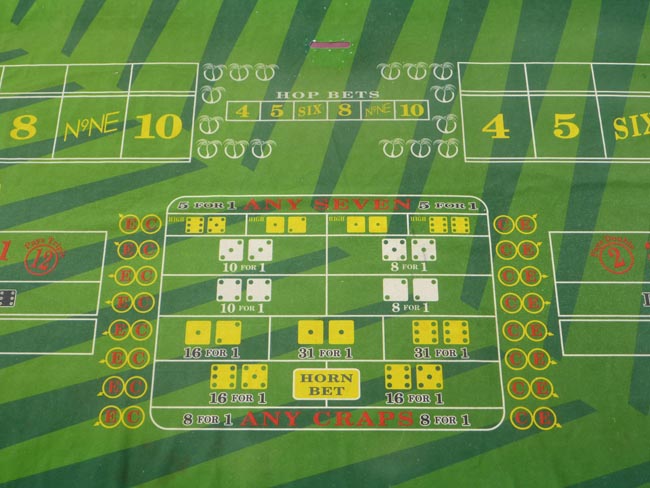  The Palms Las Vegas Casino authentic Craps Layout 14' Table Felt for sale 